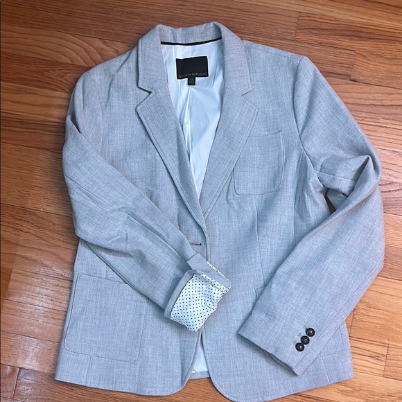 Banana Republic Gray Blazer Modern Slim Fit - Picture 1 of 5
